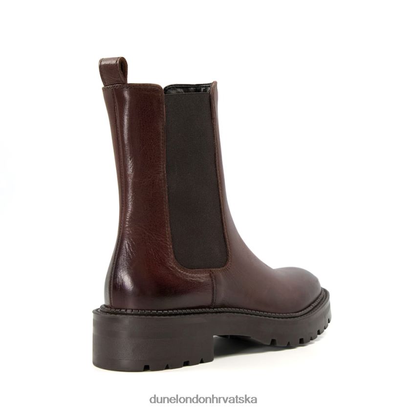 žene kožne biciklističke čizme Dune London H2BDNP314 slika smeđa