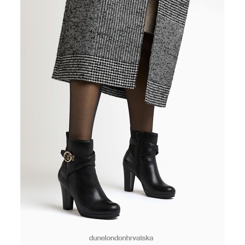 žene kožne gležnjače s kopčom Dune London H2BDNP374 oreana crno