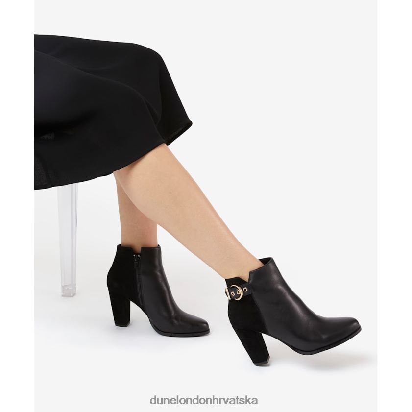 žene kopča gležnjače s petom Dune London H2BDNP440 olla crno