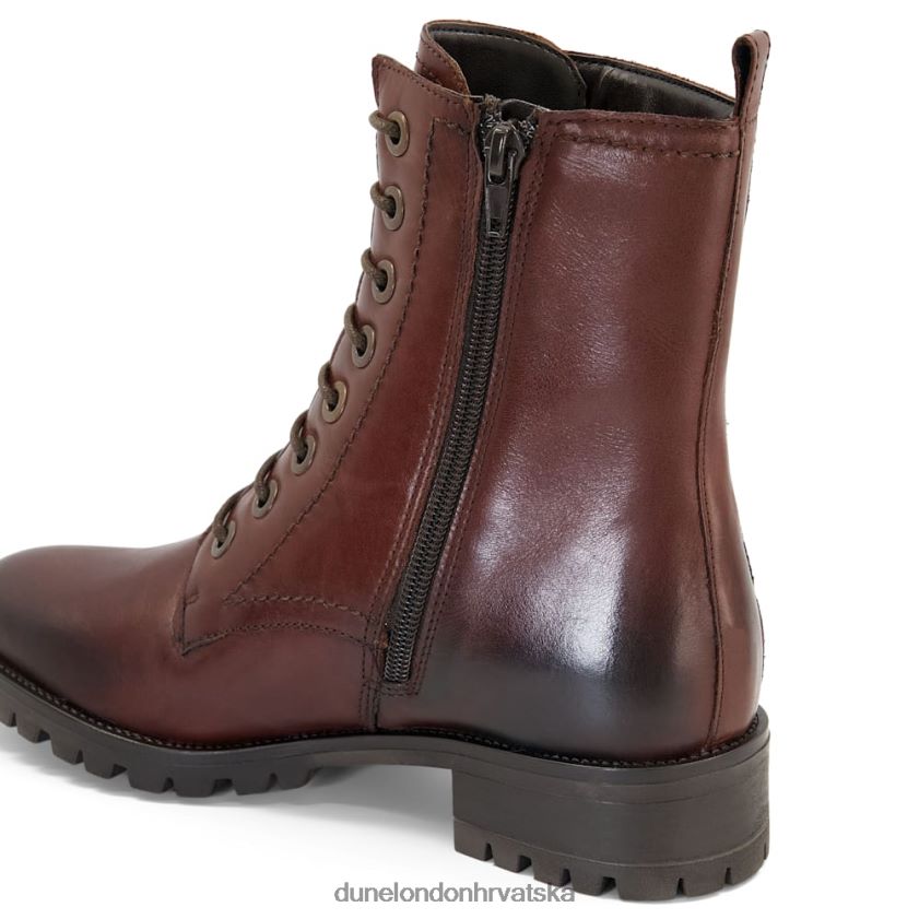 žene planinarske čizme s nazubljenim potplatom Dune London H2BDNP441 predkamen smeđa