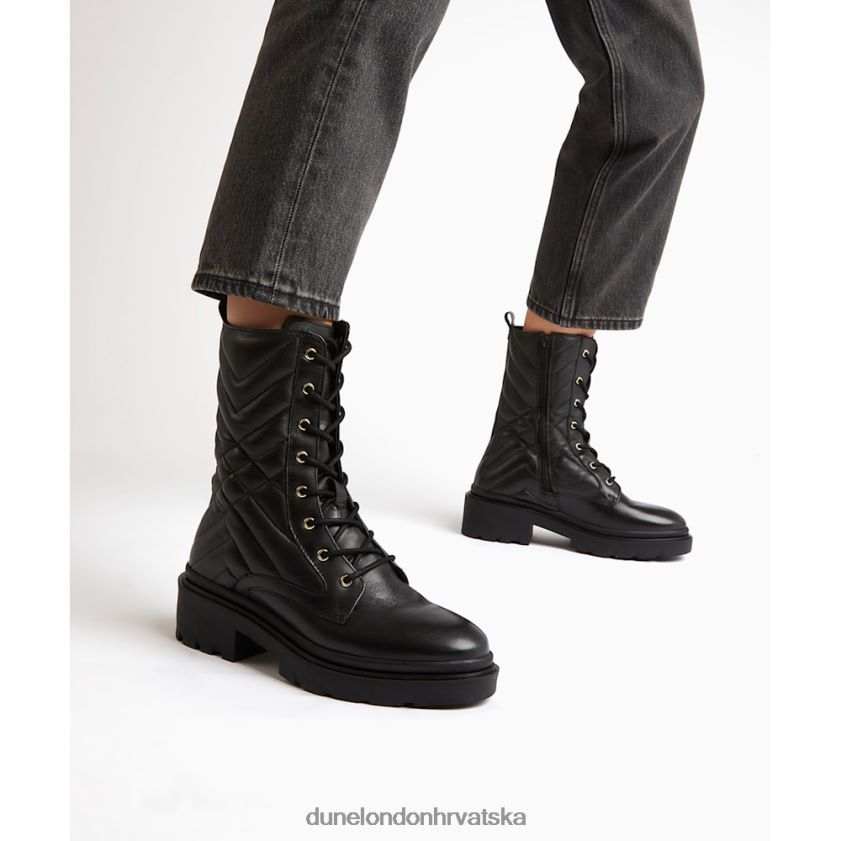 žene prošivene biciklističke čizme Dune London H2BDNP357 uplatitelj crno