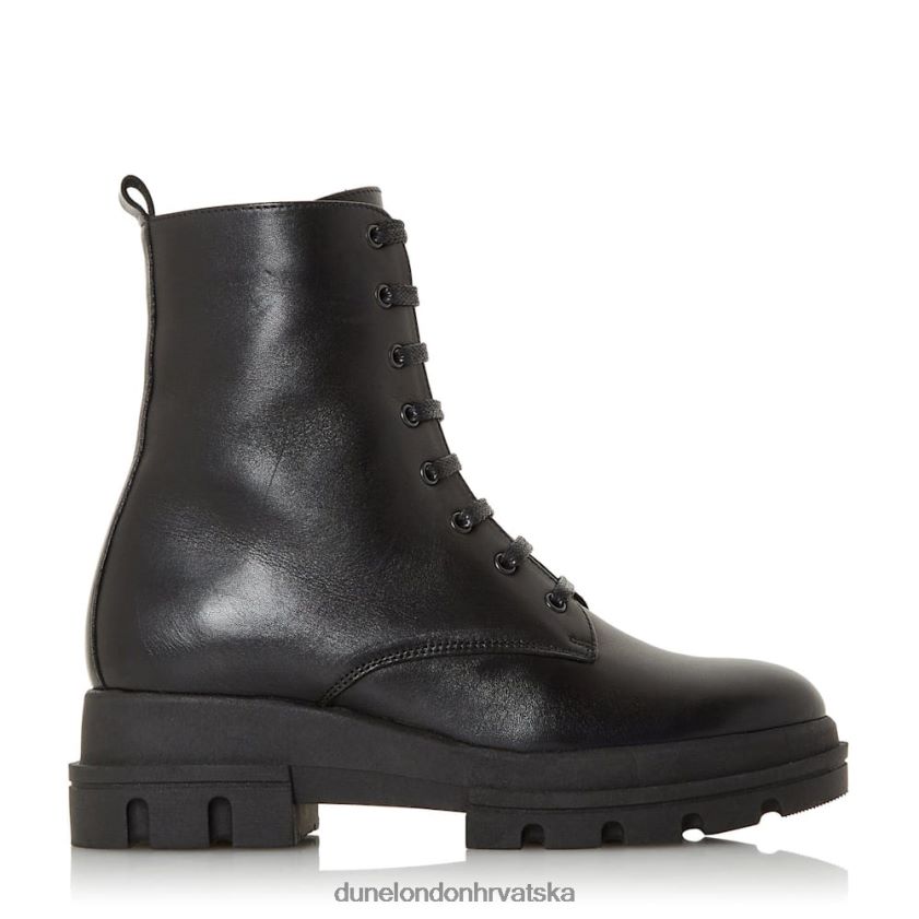 žene zdepast potplat gležnjače na vezanje Dune London H2BDNP652 parque crno