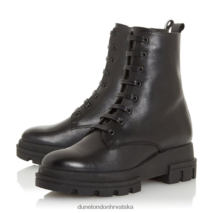 žene zdepast potplat gležnjače na vezanje Dune London H2BDNP652 parque crno