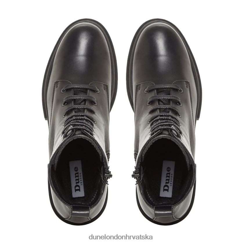 žene zdepast potplat gležnjače na vezanje Dune London H2BDNP652 parque crno