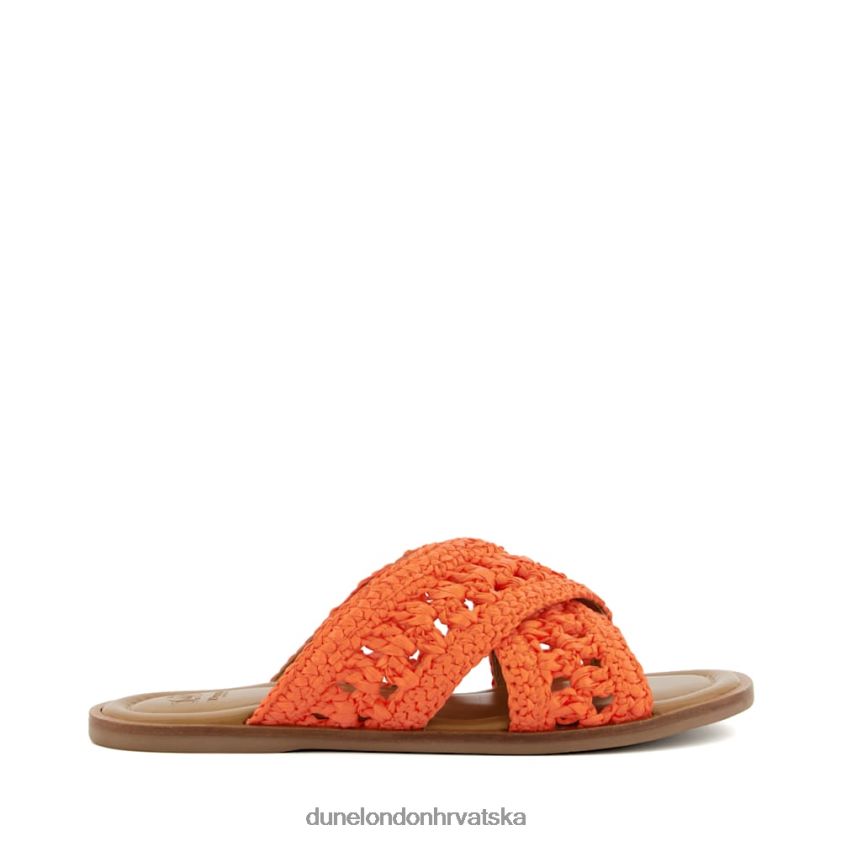 žene heklane ravne sandale Dune London H2BDNP76 razini naranča