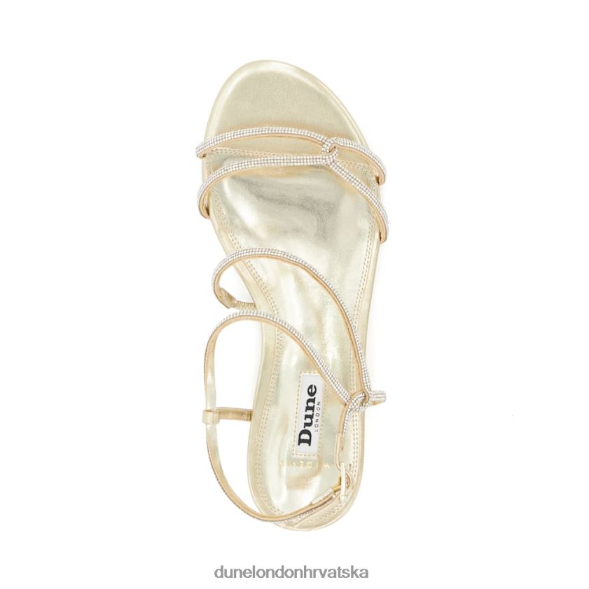 žene široke sandale s diamante-t-barom Dune London H2BDNP48 noću šampanjac