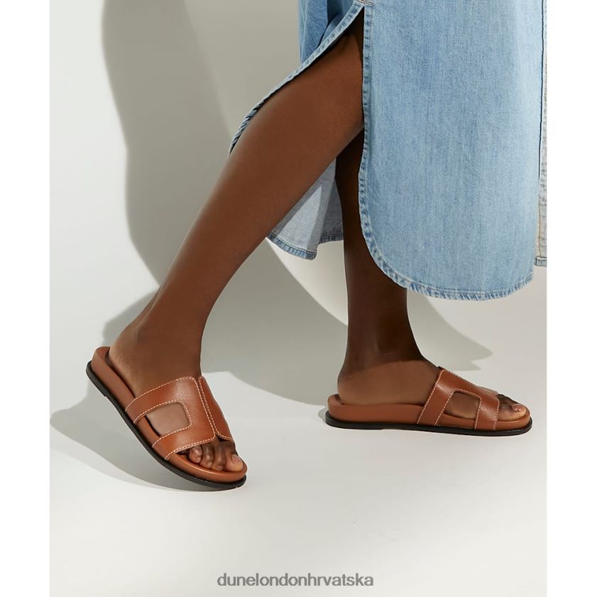 žene klizne sandale s udobnim šavovima i detaljima Dune London H2BDNP426 loupa preplanuli ten