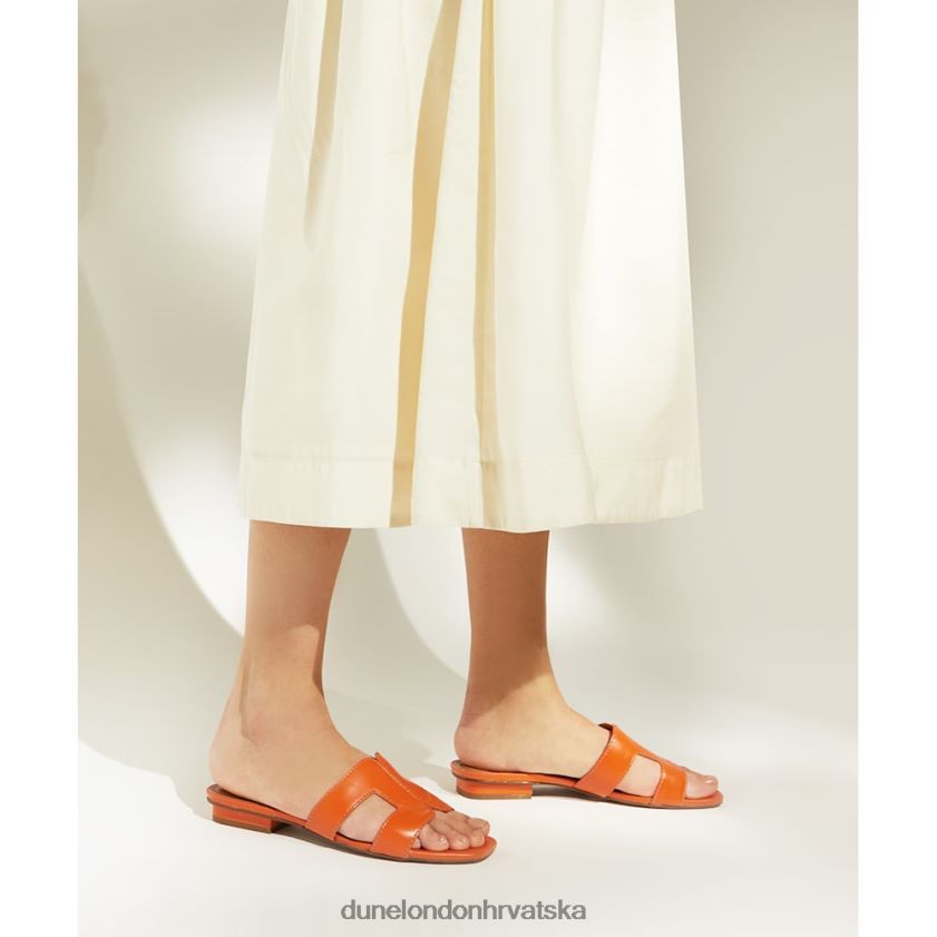 žene pametne klizne sandale Dune London H2BDNP425 lupa naranča