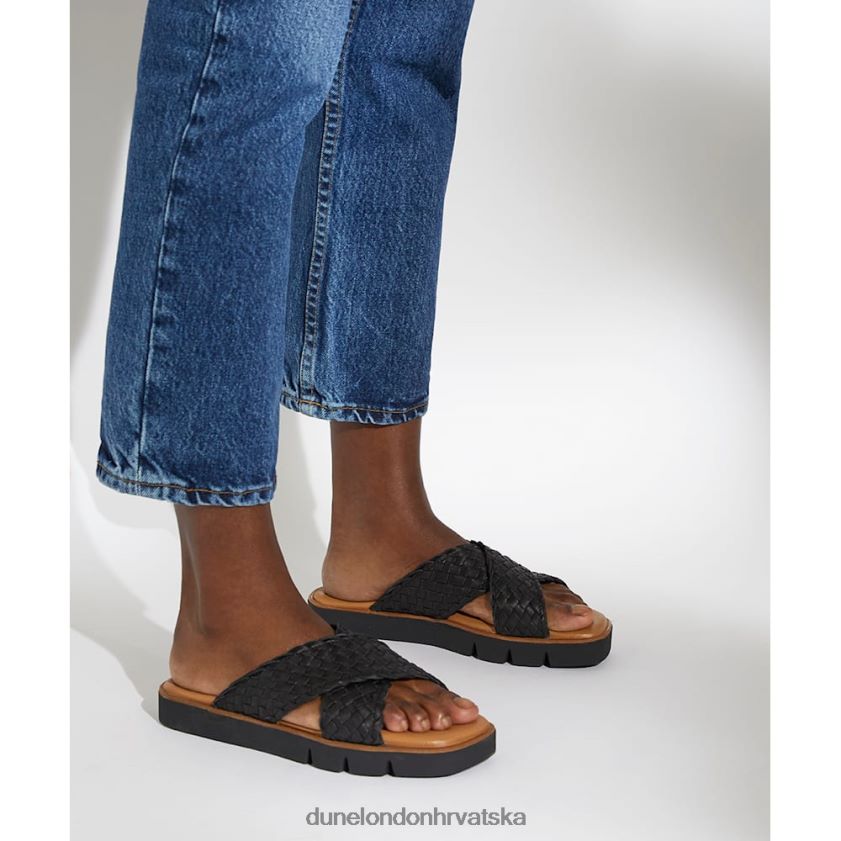 žene patike od tkane kože Dune London H2BDNP596 lexy crno