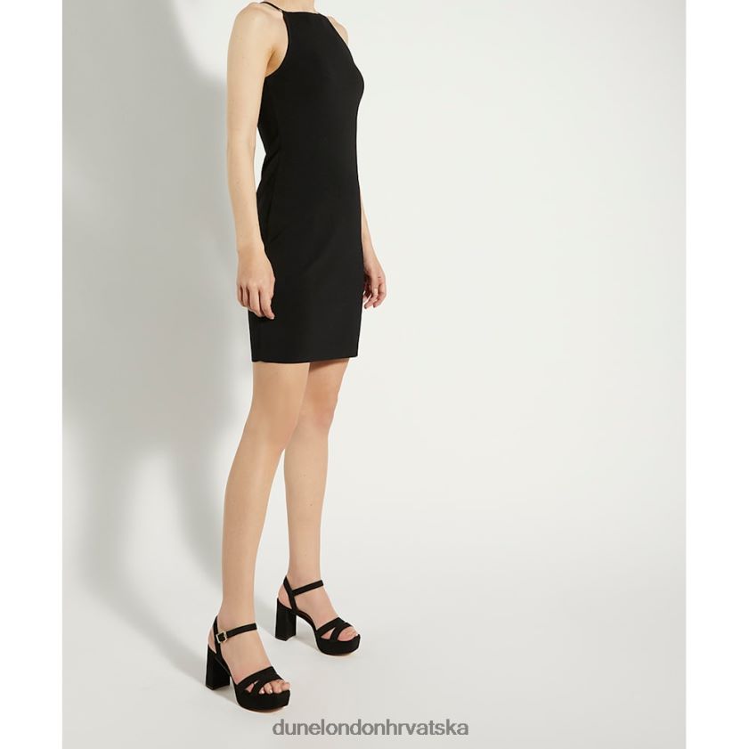 žene antilop sandale sa srednjom platformom Dune London H2BDNP277 rastopljeni crno