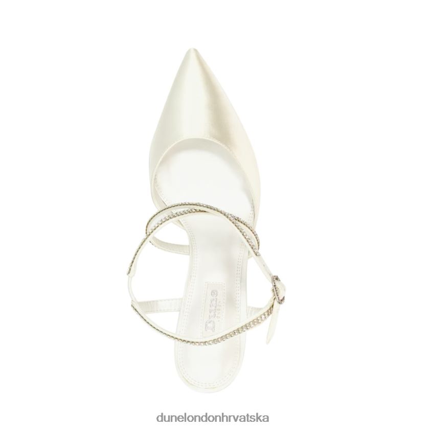 žene diamante vjenčane cipele s križnim remenom Dune London H2BDNP578 debi slonovača