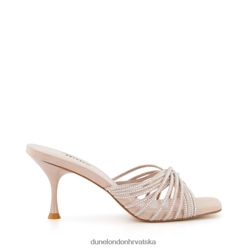 žene dijamantne stiletto mule s križnim remenima Dune London H2BDNP64 nadstrešnica gola