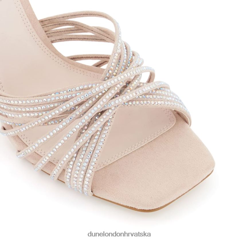 žene dijamantne stiletto mule s križnim remenima Dune London H2BDNP64 nadstrešnica gola