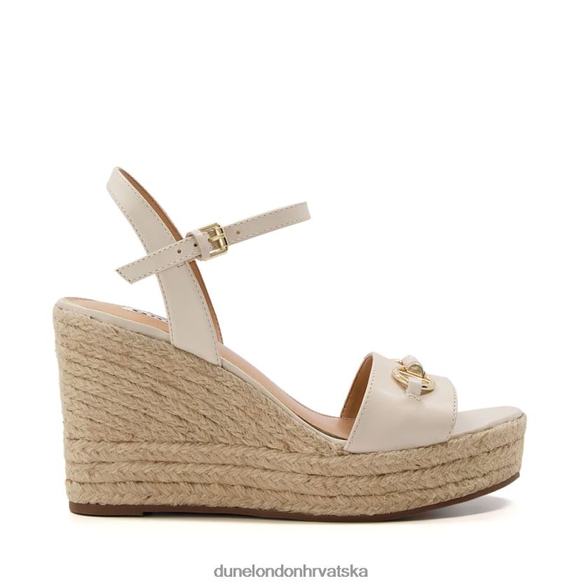 žene kožne espadrile s obrubom Dune London H2BDNP599 kai ekru