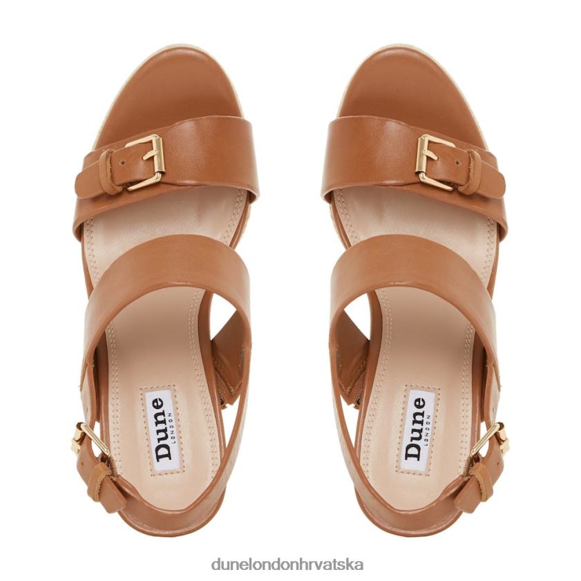 žene kožne sandale na klin Dune London H2BDNP665 kendyl preplanuli ten