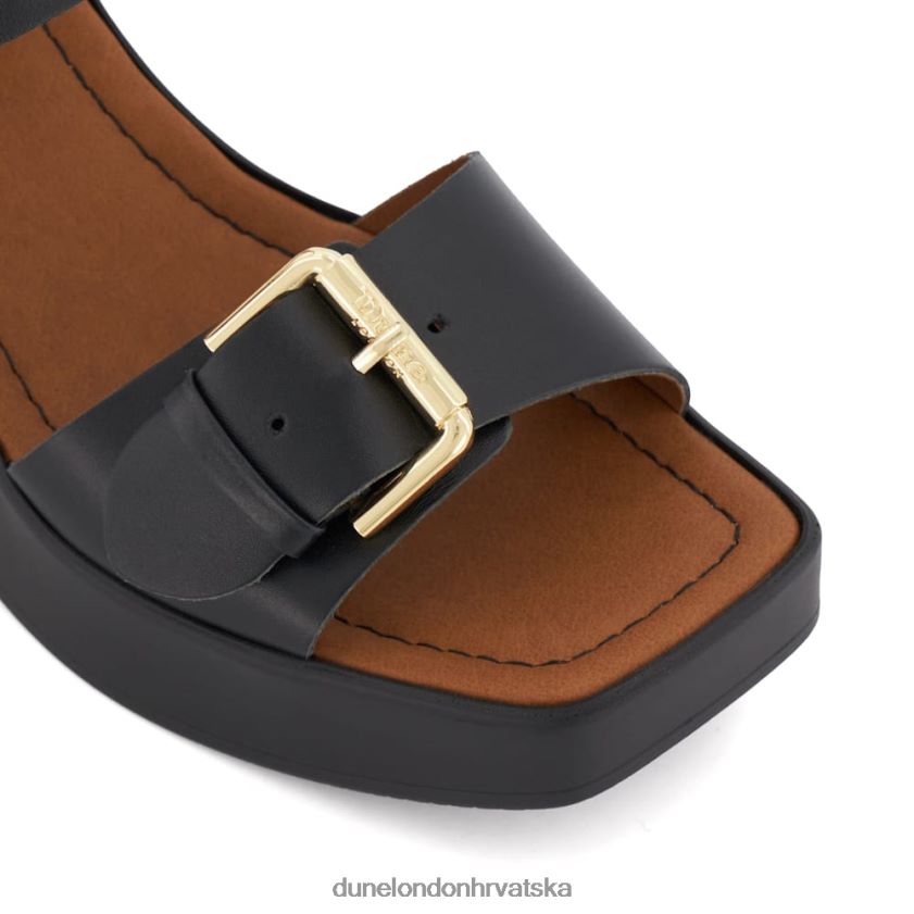 žene kožne sandale s platformom Dune London H2BDNP453 jenije crno