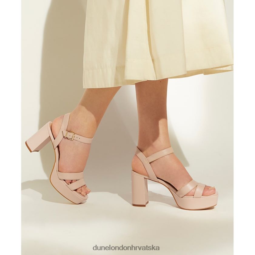 žene kožne sandale sa srednjom platformom Dune London H2BDNP255 rastopljeni gola