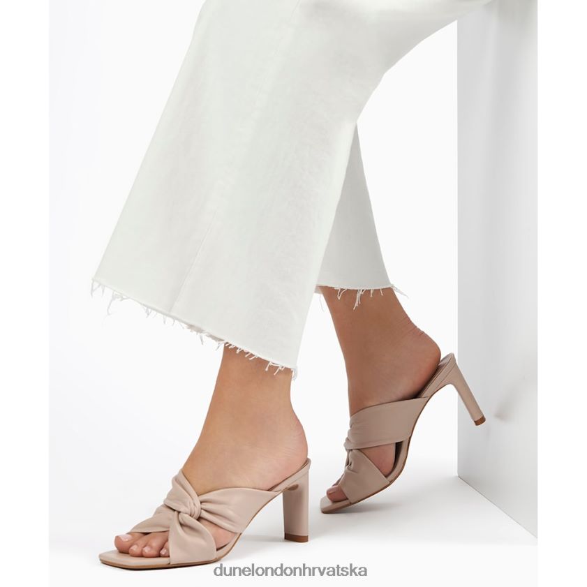 žene mule sandale sa širokim čvorom Dune London H2BDNP427 magnet ekru