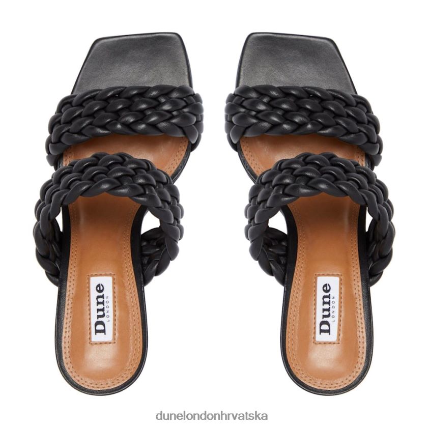 žene padding weave strap mules Dune London H2BDNP649 Moritz crno
