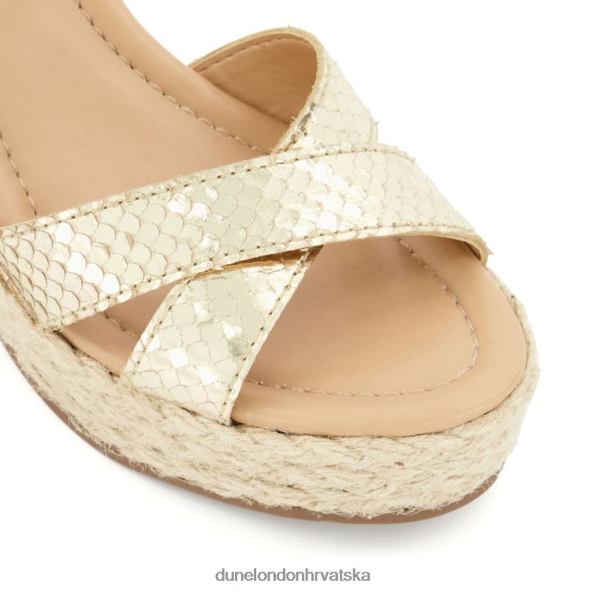 žene sandale espadrile-klinasta peta Dune London H2BDNP171 ljubazan zlato
