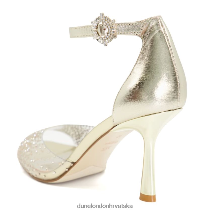 žene sandale na petu s remenom od vrućeg kamena Dune London H2BDNP164 meghan zlato