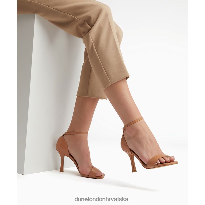 žene sandale na visoku petu s četvrtastim vrhom Dune London H2BDNP573 meri deva