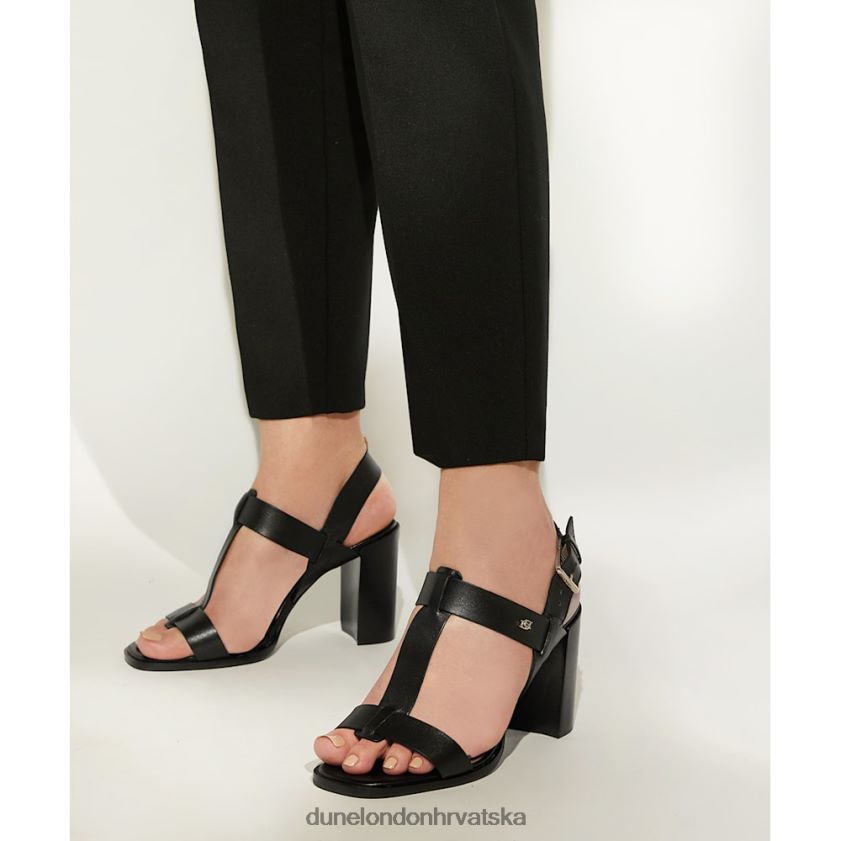 žene sandale s blok petom Dune London H2BDNP227 jacie crno