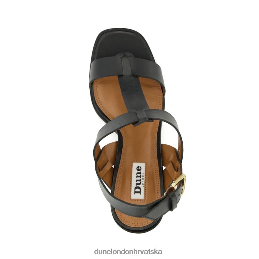 žene sandale s blok petom Dune London H2BDNP227 jacie crno