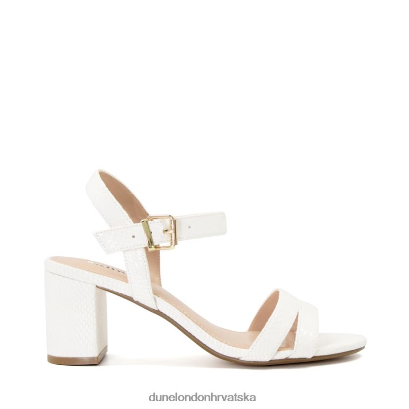 žene sandale s blok petom Dune London H2BDNP555 merisa bijela