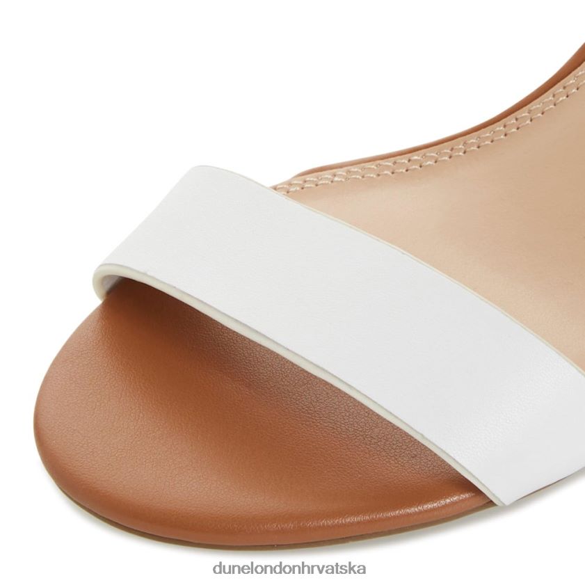 žene sandale s blok petom Dune London H2BDNP661 dragulj bijela