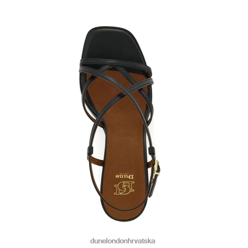 žene sandale s blok petom s remenčićima Dune London H2BDNP582 jacintas crno