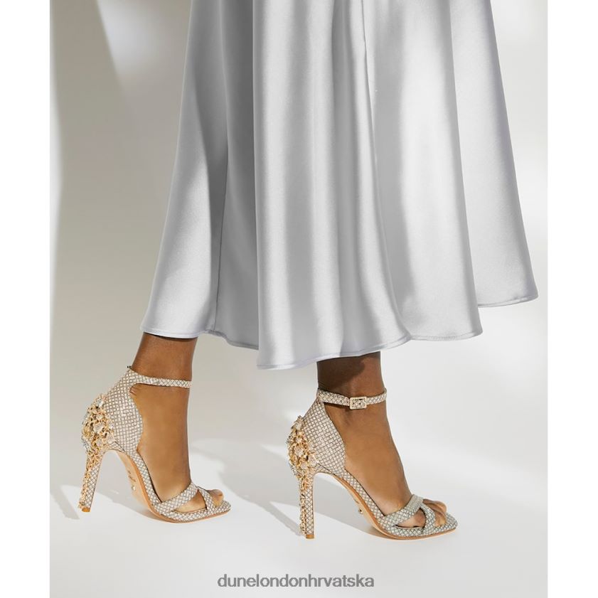 žene sandale s dijamantnom petom Dune London H2BDNP494 Mayfair kositar