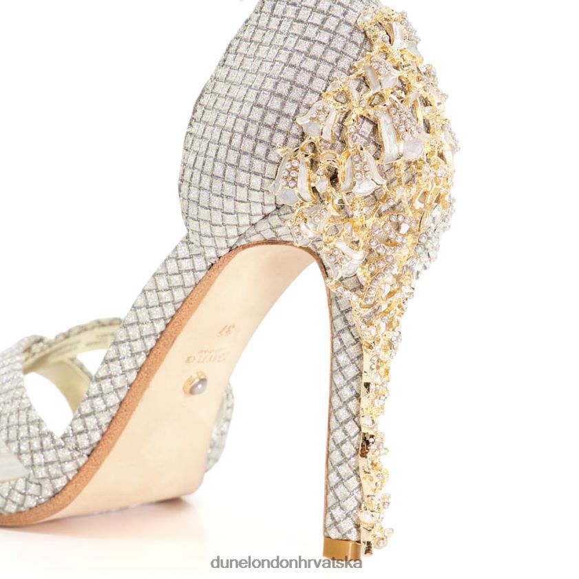 žene sandale s dijamantnom petom Dune London H2BDNP494 Mayfair kositar