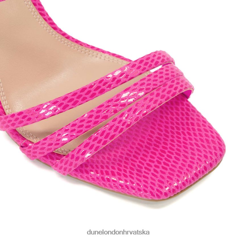 žene sandale s petom s remenčićima Dune London H2BDNP490 magnum ružičasta