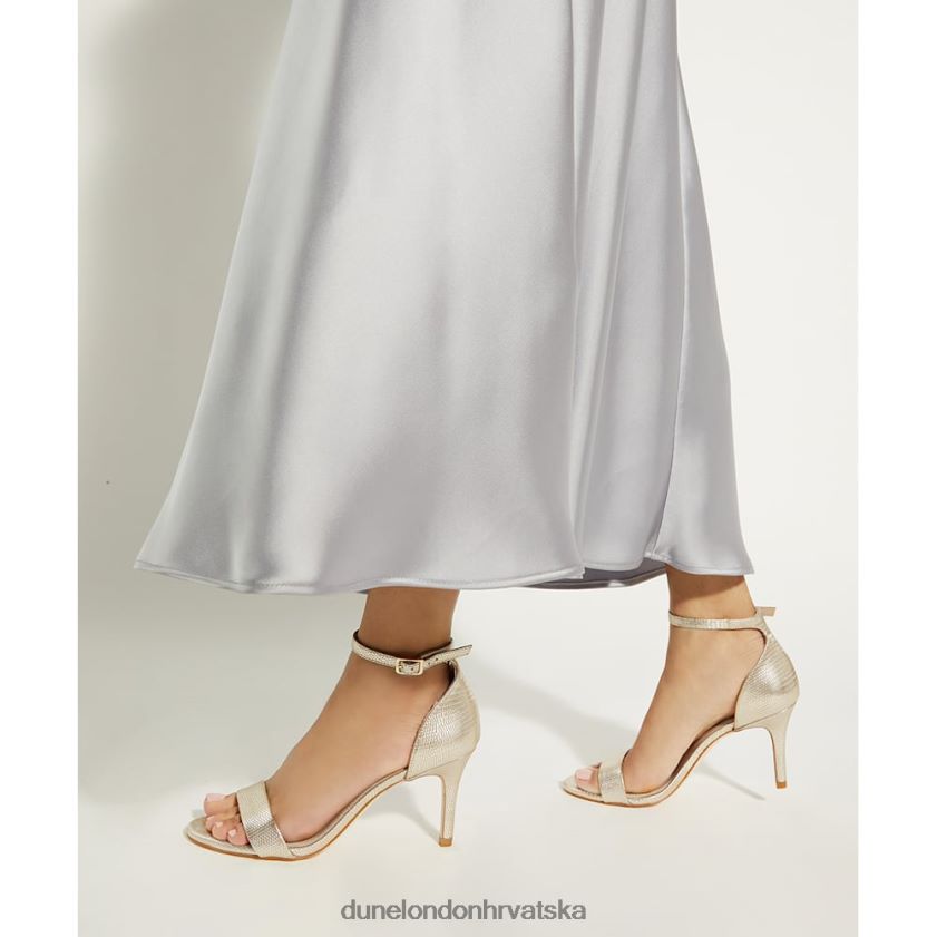 žene sandale s petom s tvrdim leđima i remenčićima Dune London H2BDNP150 morra zlato