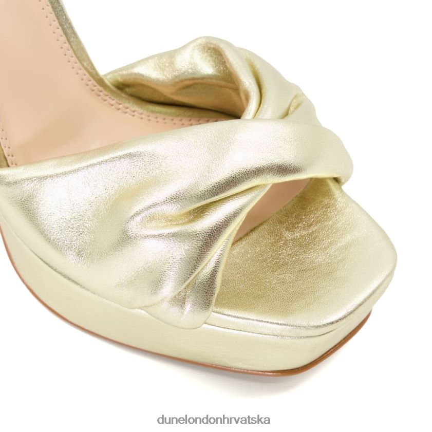 žene sandale s platformom na preklopni remen Dune London H2BDNP631 malini šampanjac