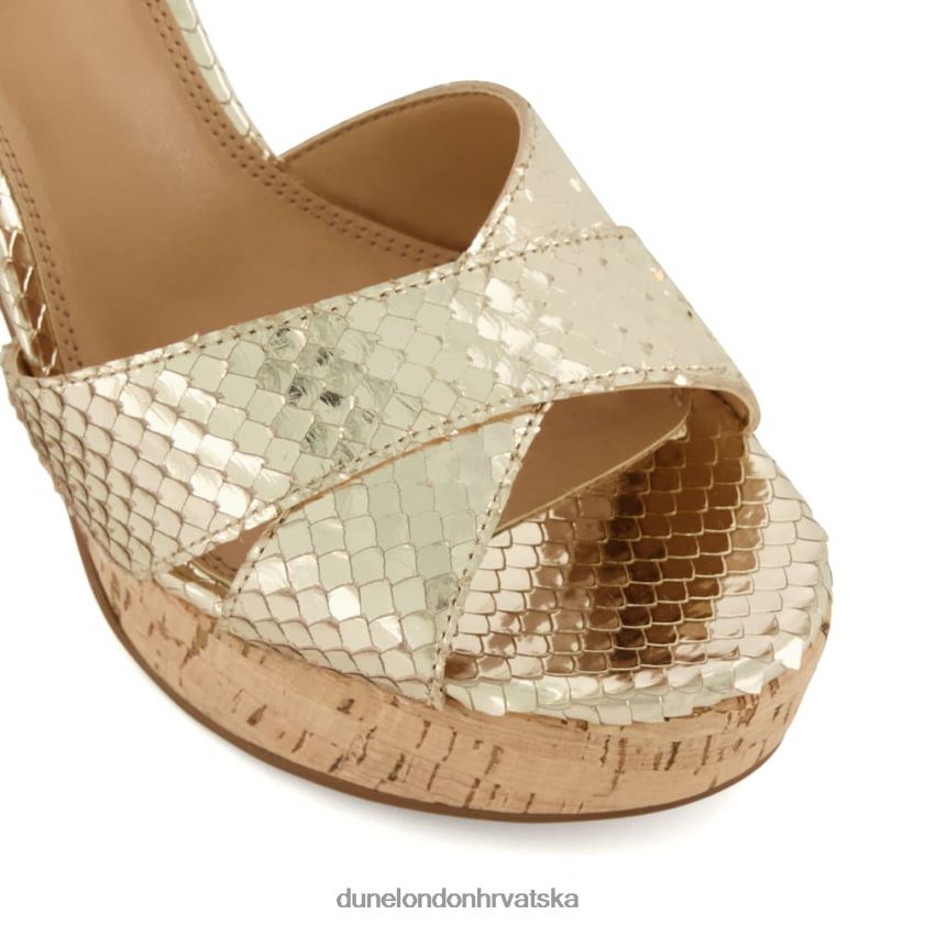 žene sandale s platformom od pluta Dune London H2BDNP120 ljubomoran zlato