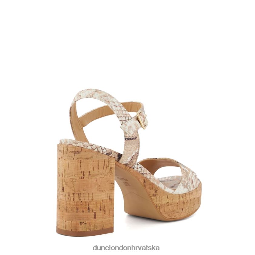 žene sandale s platformom od pluta Dune London H2BDNP80 jodi prirodni