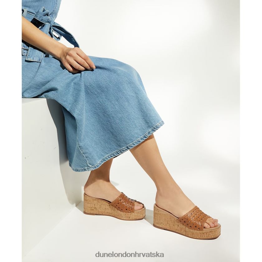 žene tkane sandale na klin od pluta Dune London H2BDNP138 katey preplanuli ten