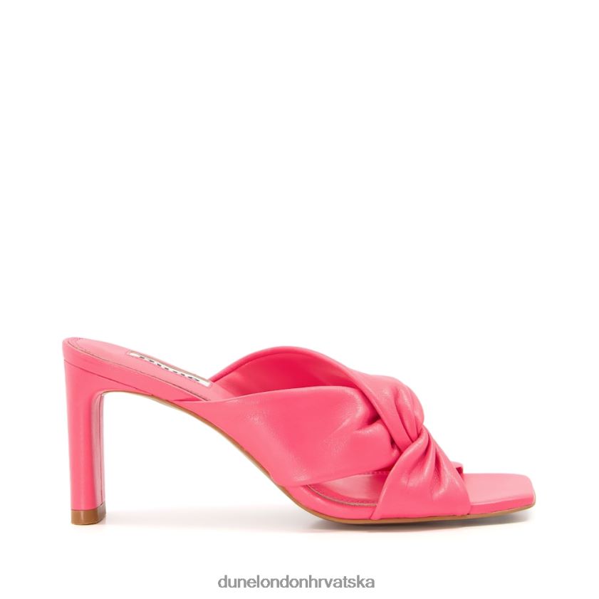 žene twist knot mule Dune London H2BDNP598 magnet ružičasta