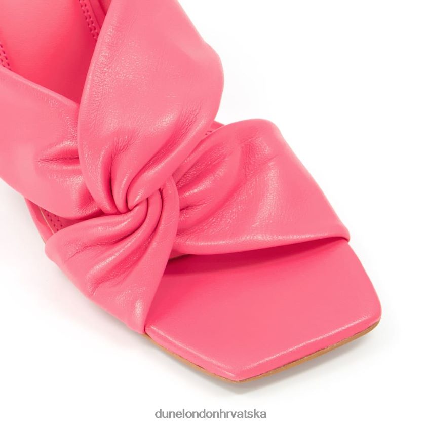žene twist knot mule Dune London H2BDNP598 magnet ružičasta